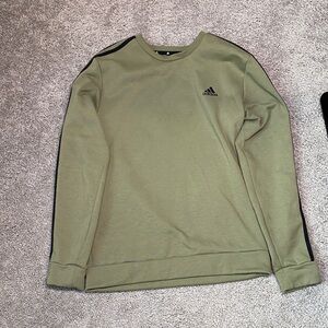 Adidas Men's Khaki Crewneck Sweater